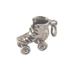 Roller Skate Vintage Charm Sterling Silver